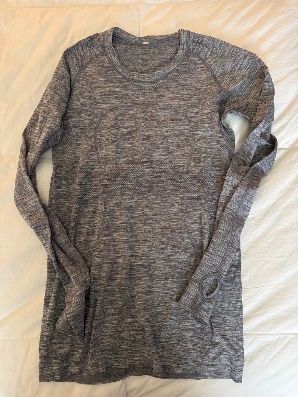 lululemon athletica Gray Long Sleeve Seamless Top